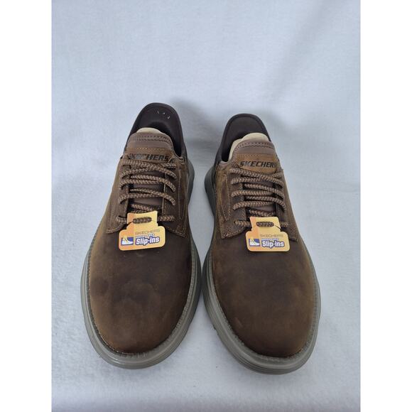 Skechers Men's Slip-Ins Sz 10.5 Brown Garza-Gervin Gogamat Arch Memory Foam Wide - Picture 4 of 9